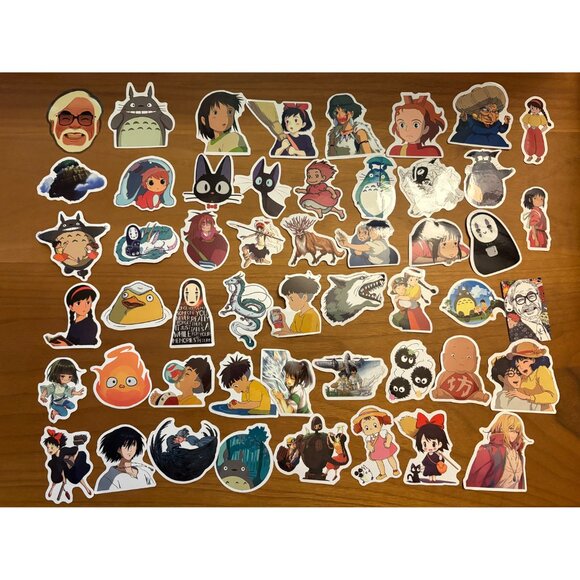 Japanese Pop Culture Cartoons Movie Waterproof Vinyl 50 PCS Stickers (SKU: 70ST) - Picture 1 of 2